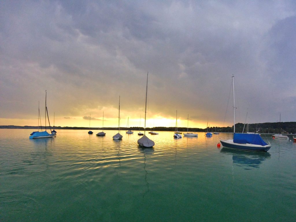 Sonnenuntergang am Wörthsee