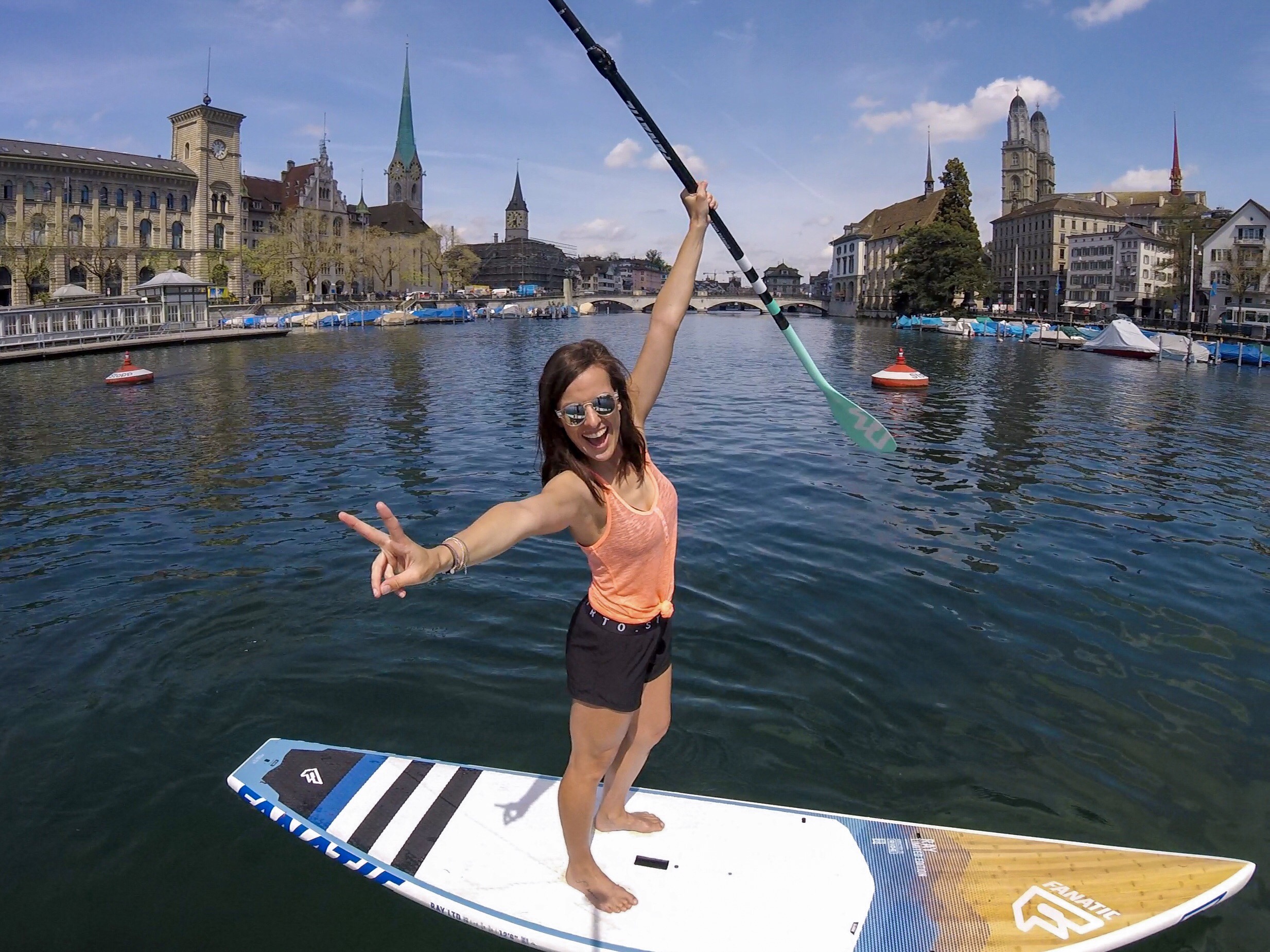 City SUPen auf dem Zürich See